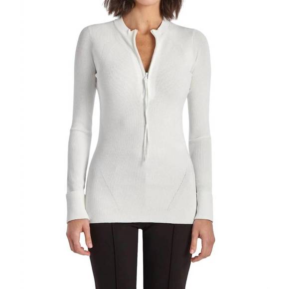 NEW CAPSULE 121 stiletto sweater in chalk